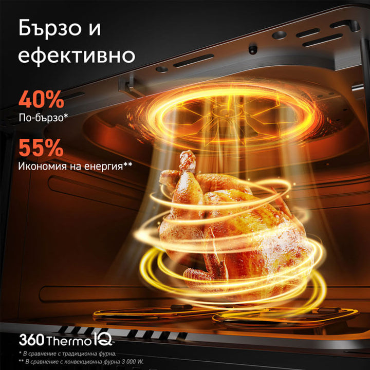 Фритюрник с горещ въздух Cosori Dual Blaze Pro CAF-P681S, 6.4L, Черен