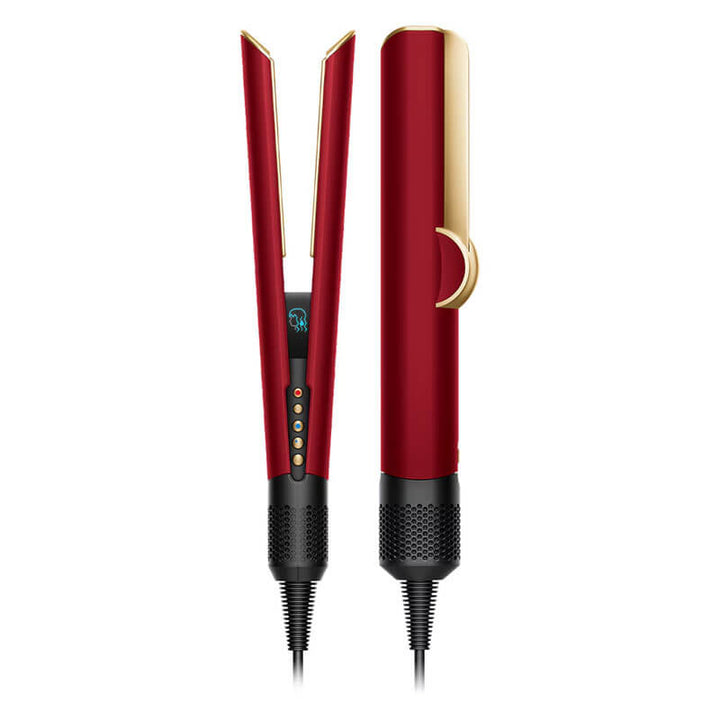 Преса за коса Dyson - Airstrait, 140°C, Red Velvet/Gold