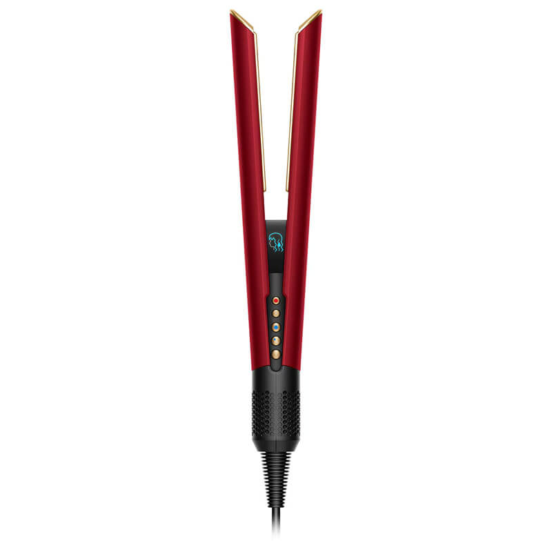 Преса за коса Dyson - Airstrait, 140°C, Red Velvet/Gold