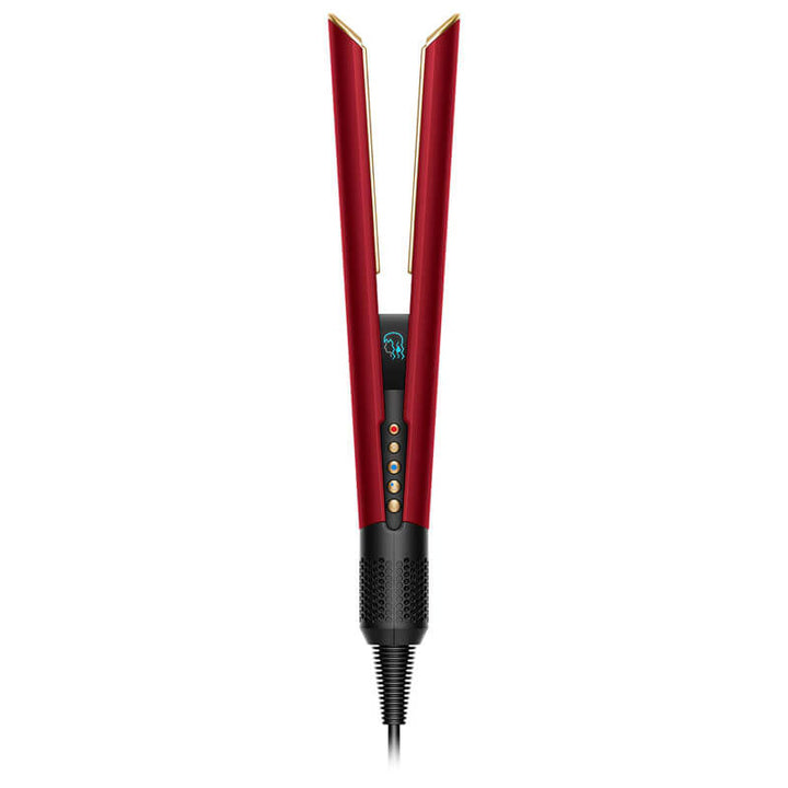 Преса за коса Dyson - Airstrait, 140°C, Red Velvet/Gold
