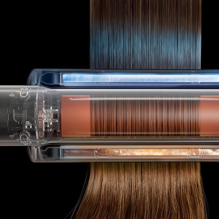 Преса за коса Dyson - Corrale CoolShine HT02, 145–210°C, охлаждаща приставка, лилава