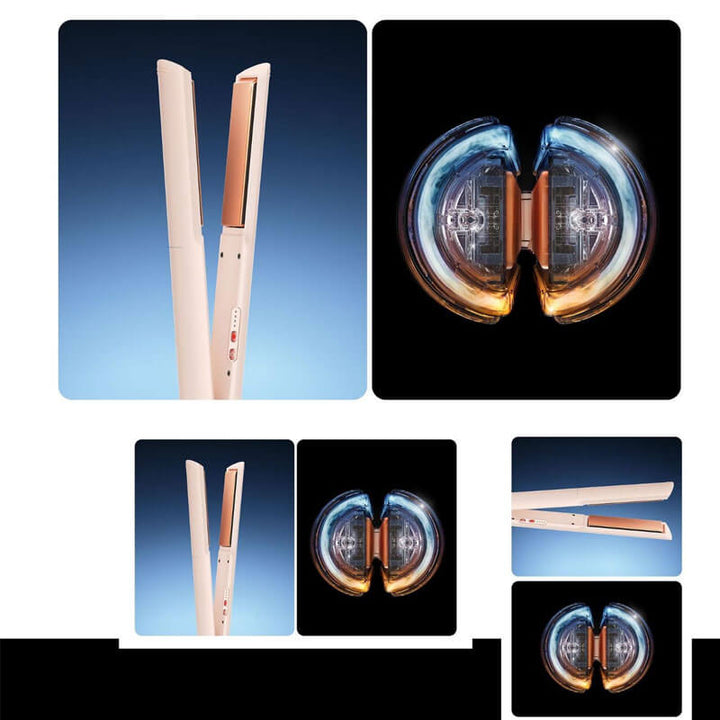 Преса за коса Dyson - Corrale CoolShine HT02, 145–210°C, охлаждаща приставка, лилава