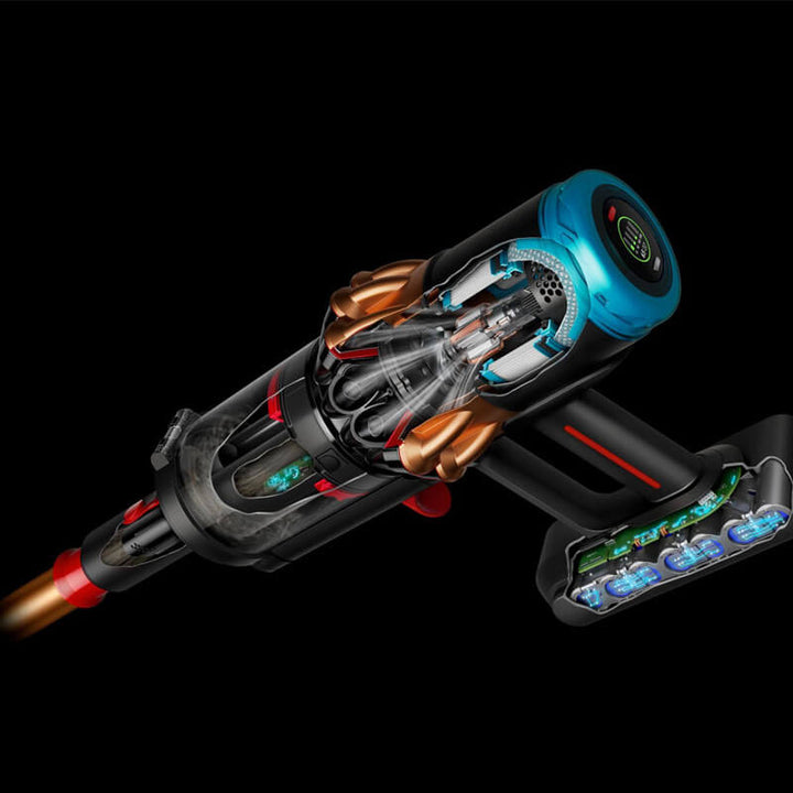 Вертикална прахосмукачка Dyson - SV53 V16 Piston Submarine, черна/оранжева