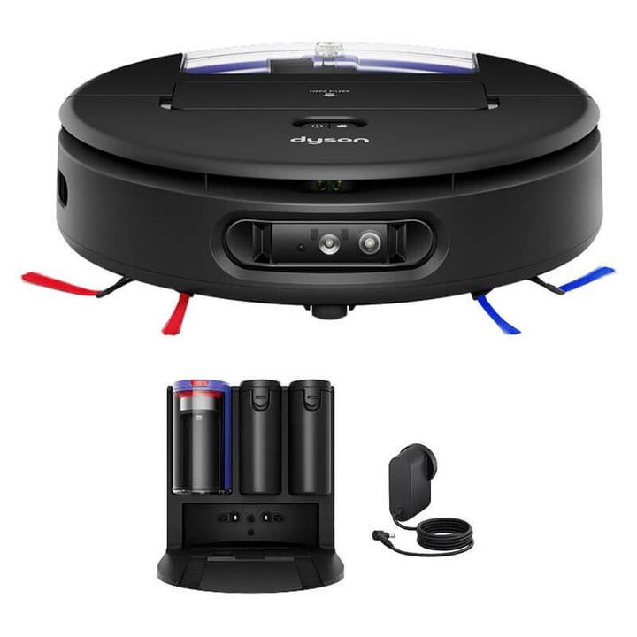 Прахосмукачка-робот Dyson - Spot+Scrub AI RB05-A, двоен филтър, черен/син