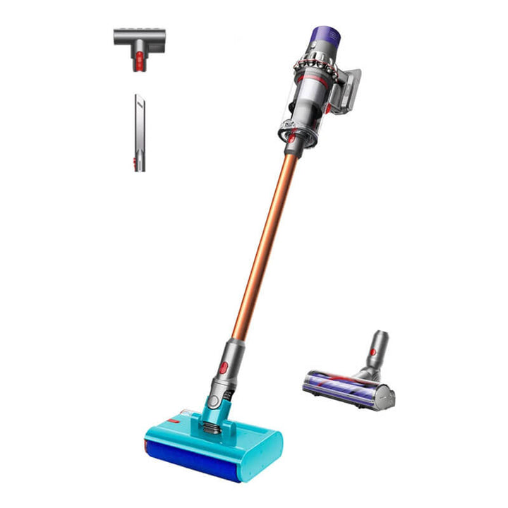 Вертикална прахосмукачка Dyson - V10 Cyclone Submarine, 150AW, мокро почистване, никел/медна