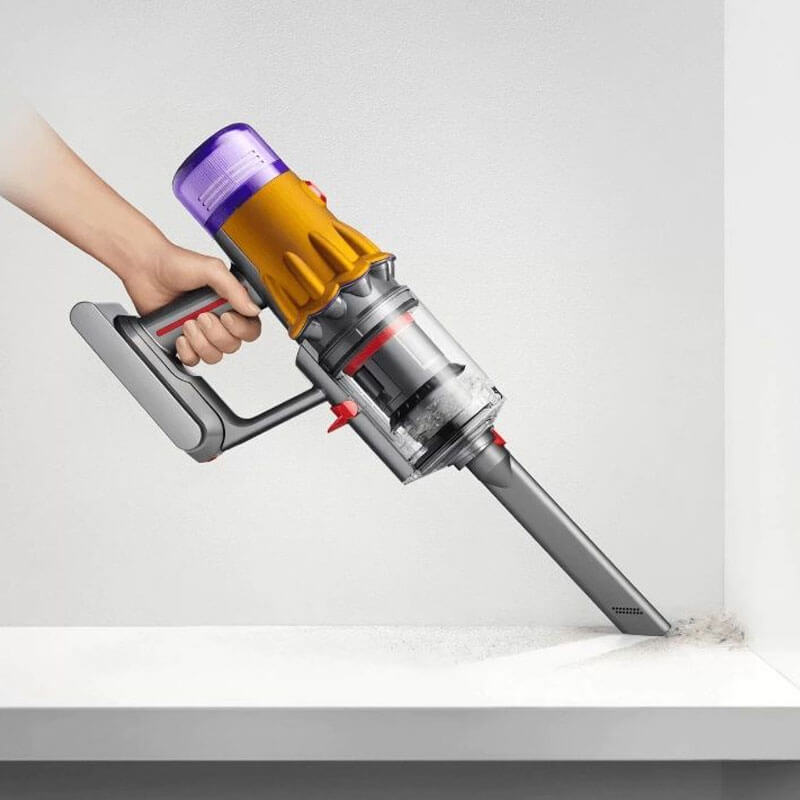 Вертикална прахосмукачка Dyson - V12 Absolute SV46, жълта/сива