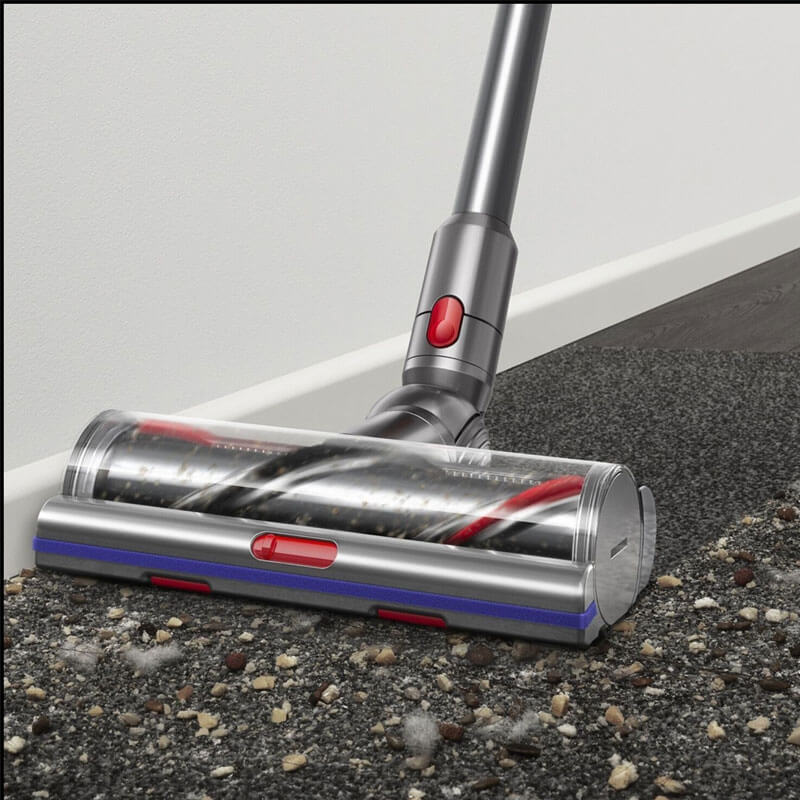 Вертикална прахосмукачка Dyson - V12 Detect Slim Absolute, SV46, херметизирана, жълта/никел
