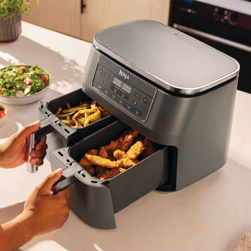 Фритюрник с горещ въздух Ninja - Foodi DZ300EU, 2400W, 7.6 l, сив
