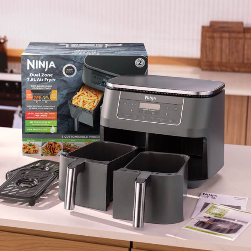Фритюрник с горещ въздух Ninja - Foodi DZ300EU, 2400W, 7.6 l, сив