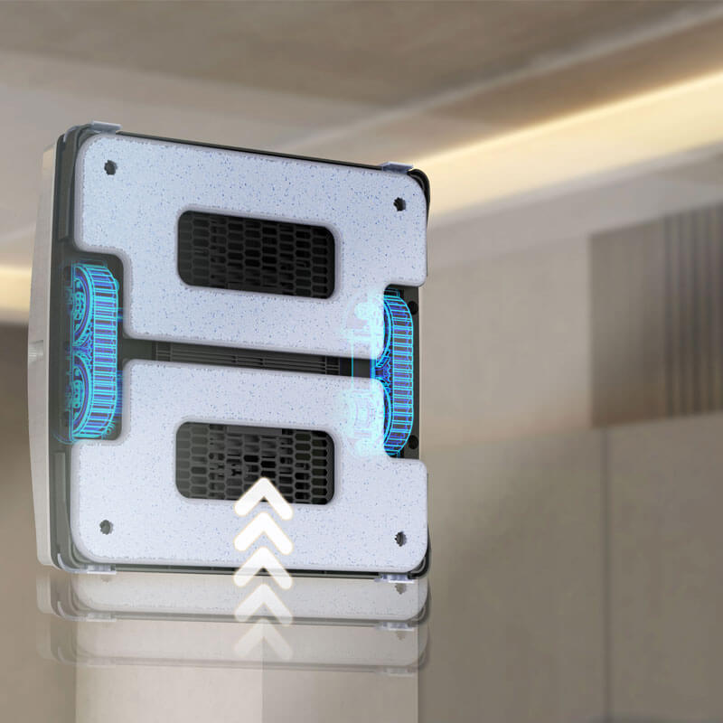 Hobot S7 PRO – робот за миене на прозорци с 2 вибриращи мопа и автоматично пръскане