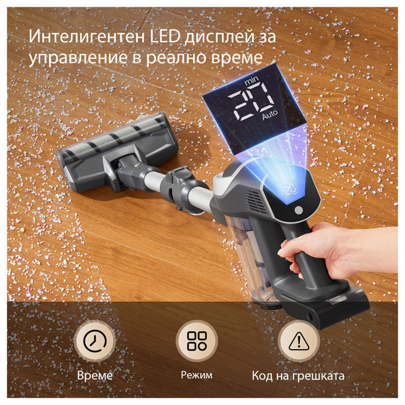 JIMMY JV9 Pro Aqua 2-в-1 вертикална прахосмукачка с глава за мокро почистване