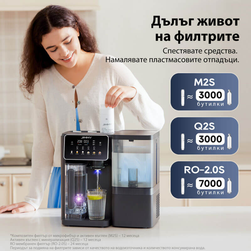 Система за пречистване на вода JIMMY R9 Pro, топла и студена вода, без монтаж