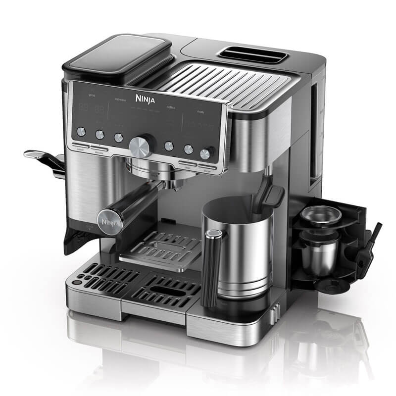 Кафемашина Ninja - Luxe Café Pro, 14 bar, 2 l, сребриста