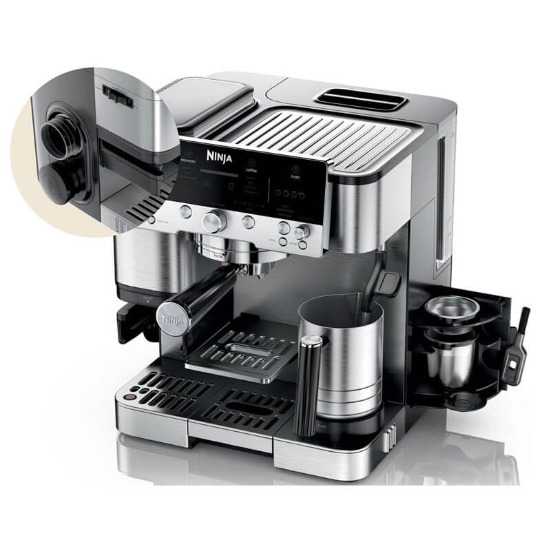 Кафемашина Ninja - Luxe Premier ES601EU 3 в 1, 11 bar, 2 l, сребриста