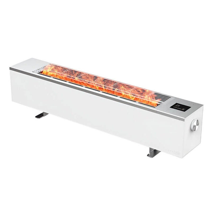 Конвектор с ефект на истински огън AENO - AFH0001S, 2000W, бял