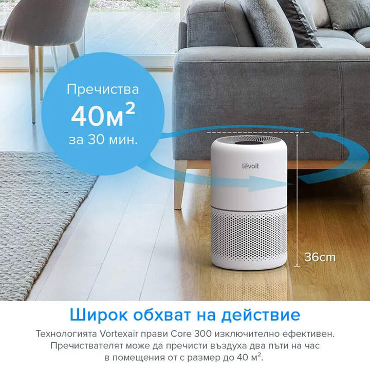 Пречиствател за въздух Levoit Core 300, 40㎡