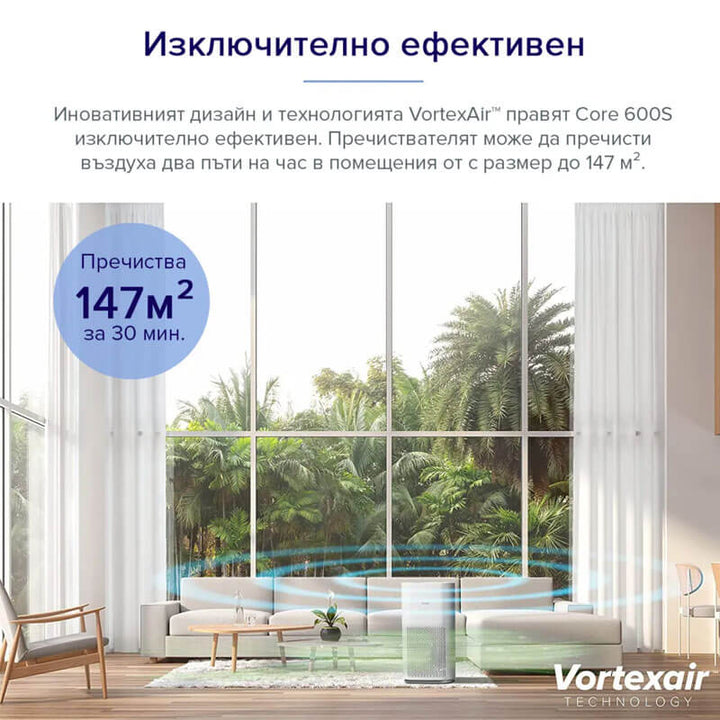 Пречиствател за въздух Levoit Core 600S, 147㎡