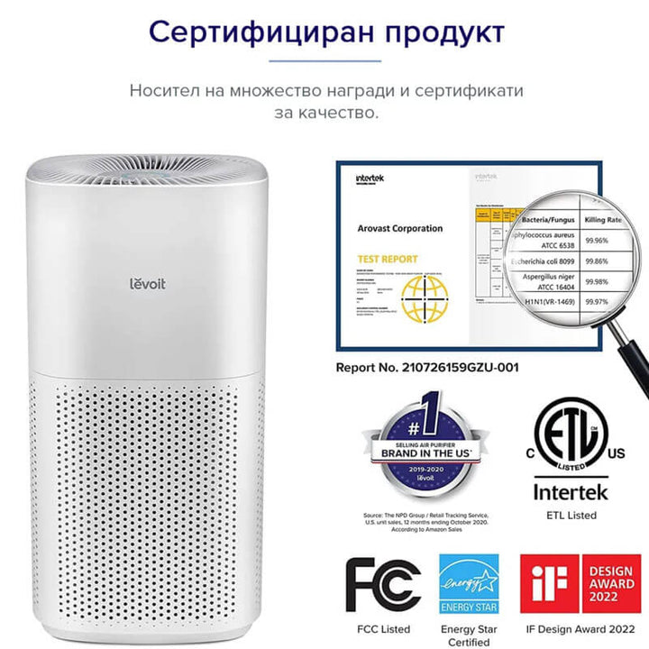 Пречиствател за въздух Levoit Core 600S, 147㎡