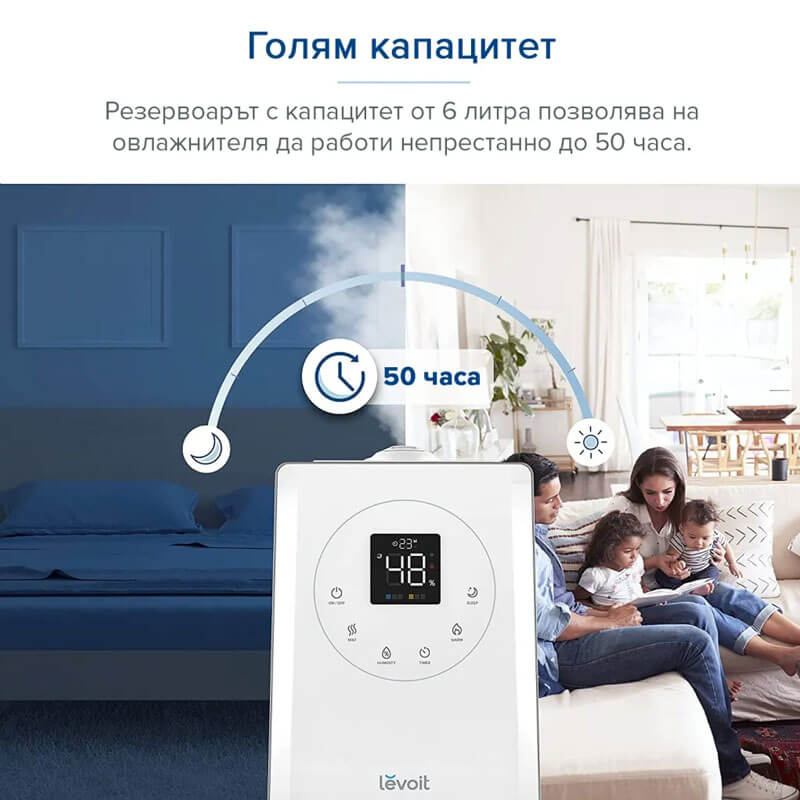 Ултразвуков смарт овлажнител за въздух Levoit LV600S
