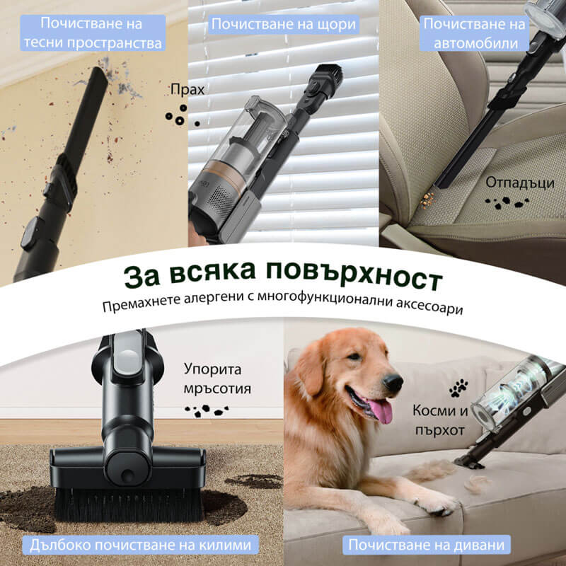 Вертикална прахосмукачка Levoit LVAC-300