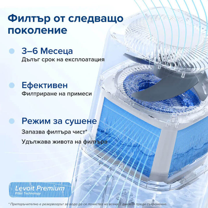 Изпарителен смарт овлажнител за въздух Levoit Superior 6000S