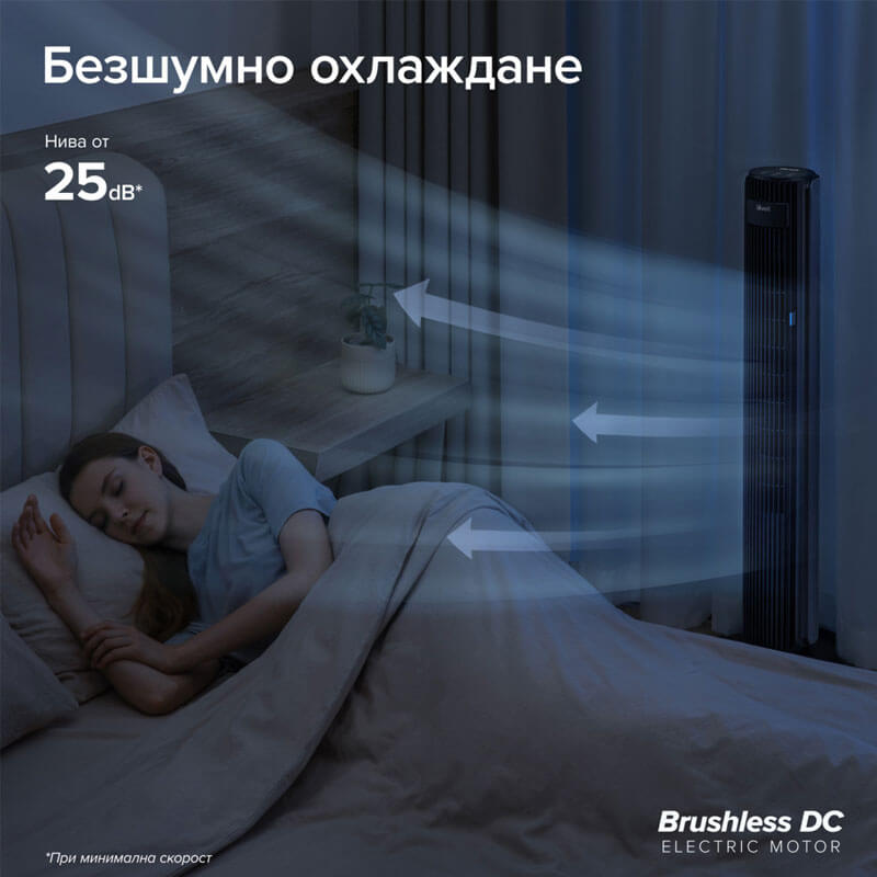 Вентилатор тип кула Levoit TempSense 42 DC Tower Fan (107 см)