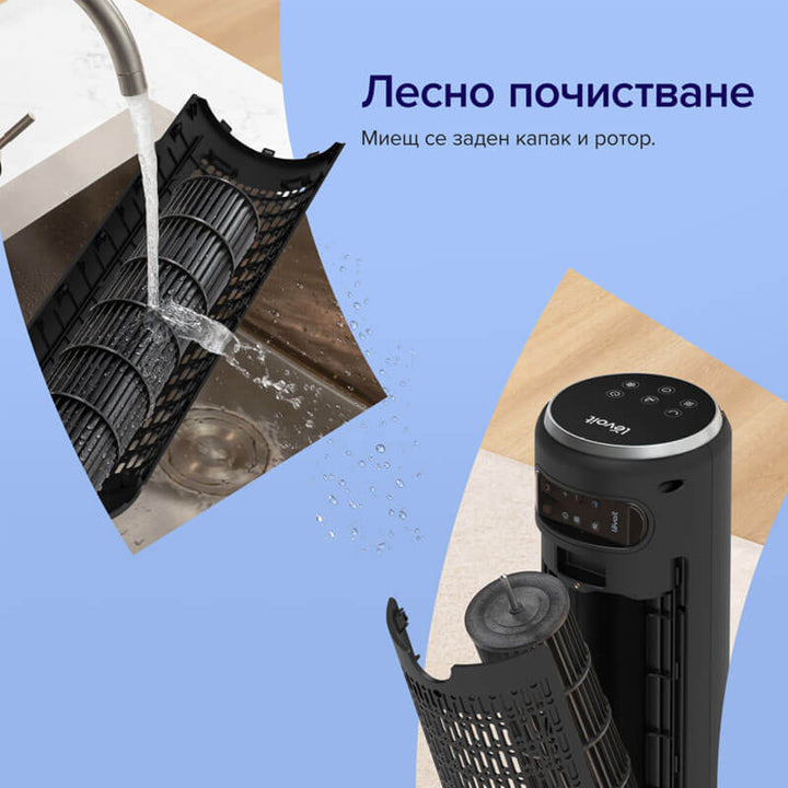 Вентилатор тип кула Levoit TempSense 42 DC Tower Fan (107 см)
