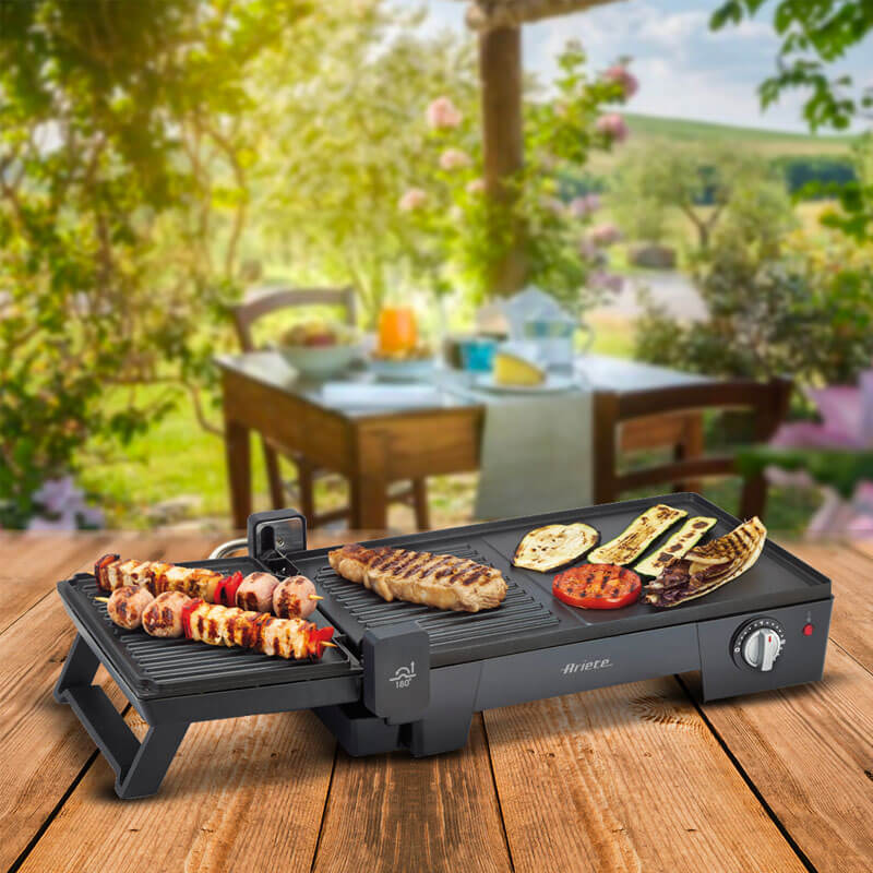 Електрически грил Ariete - Multi Grill 3 в 1 1916, 2400W, черен