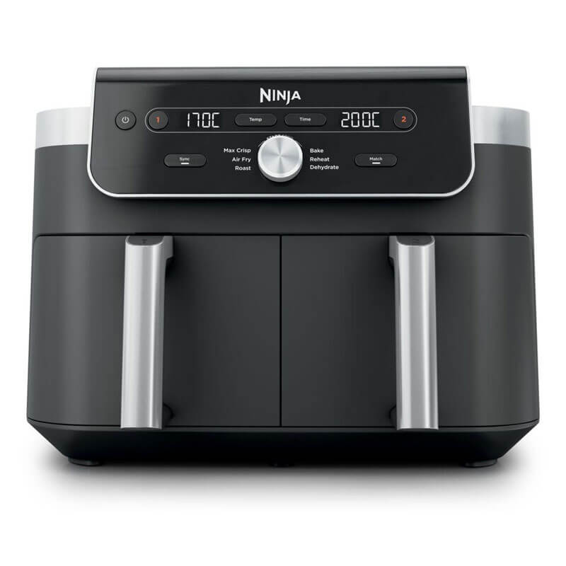 Фритюрник с горещ въздух Ninja - DualZone XL, DZ901EU, 2470W, 9.5 l, черен