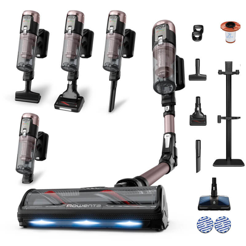 Rowenta X-Force Flex 16.60 Animal Aqua - Многофункционална безкабелна прахосмукачка