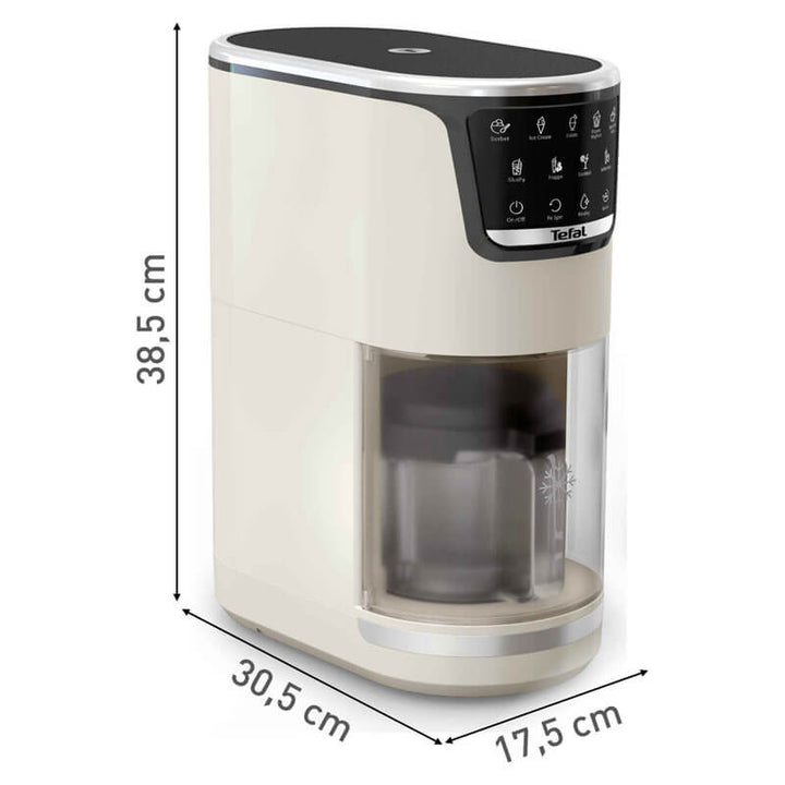 Машина за сладолед Tefal - Dolci, 1.4 l, бежова