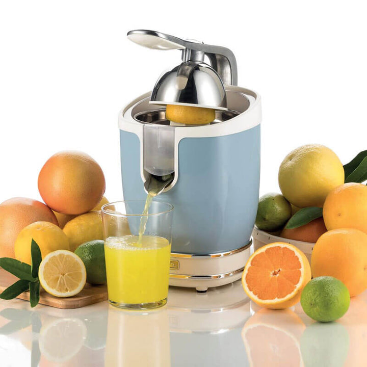 Цитрус преса Ariete - Vintage 0413, 85W, с лост, бежова / зелена / светлосиня