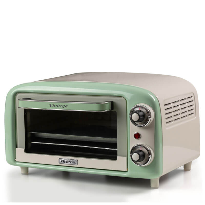 Мини фурна Ariete - Vintage 3919, 10 л, 800W, бежова / зелена / светлосиня