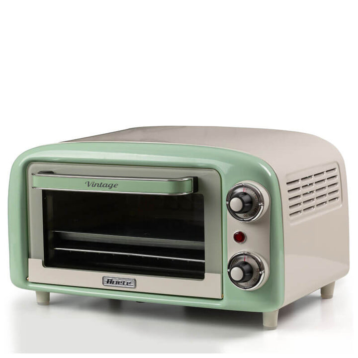 Мини фурна Ariete - Vintage 3919, 10 л, 800W, бежова / зелена / светлосиня