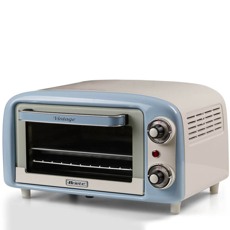 Мини фурна Ariete - Vintage 3919, 10 л, 800W, бежова / зелена / светлосиня