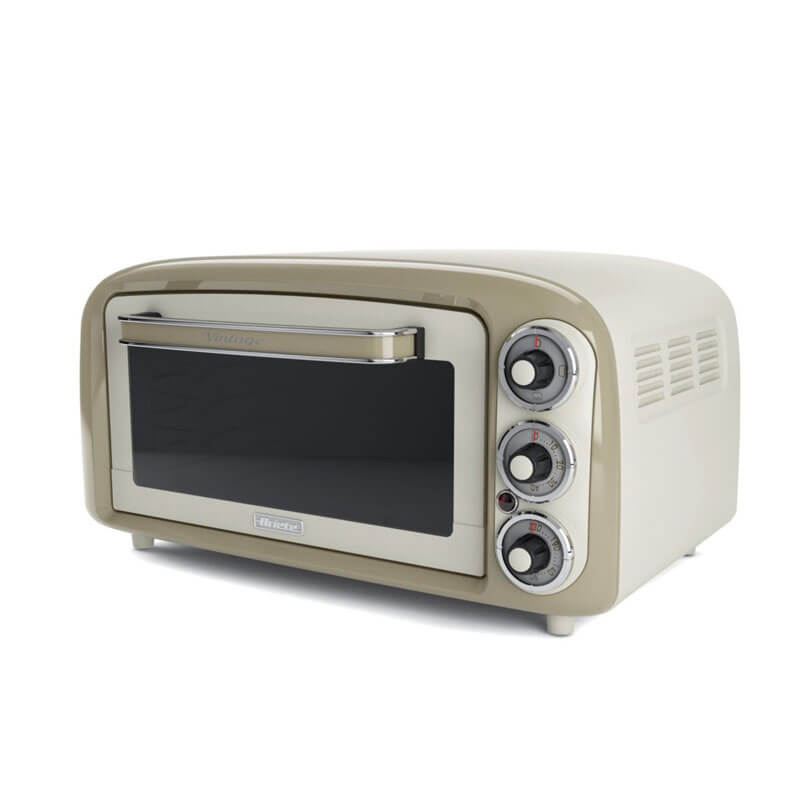 Електрическа фурна Ariete - Vintage 0979, 18 л, до 230°C, бежова / зелена / светлосиня