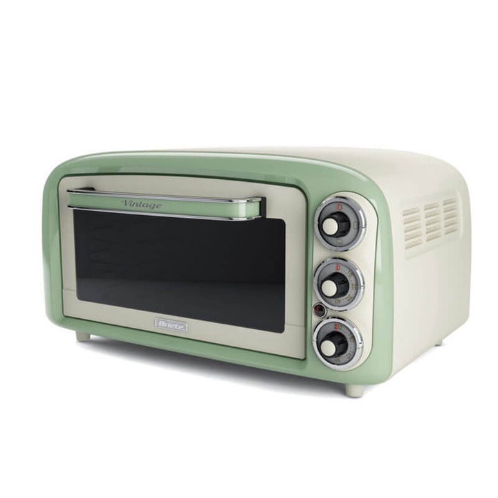 Електрическа фурна Ariete - Vintage 0979, 18 л, до 230°C, бежова / зелена / светлосиня
