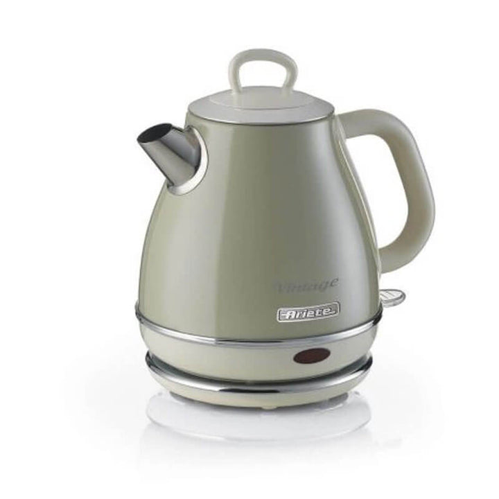 Електрическа кана Ariete - Vintage 2868, 1 л, 1600W, светлосиня / бежова / зелена