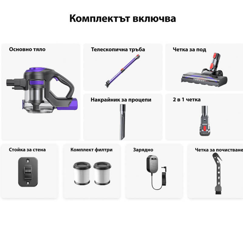 Вертикална прахосмукачка Yaber L10